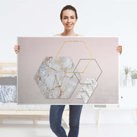 Klebefolie Hexagon - IKEA Lack Tisch 118x78 cm - Folie