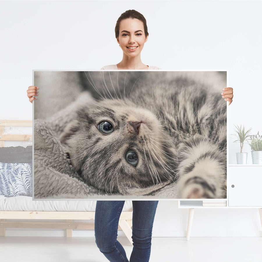Klebefolie Kitty the Cat - IKEA Lack Tisch 118x78 cm - Folie