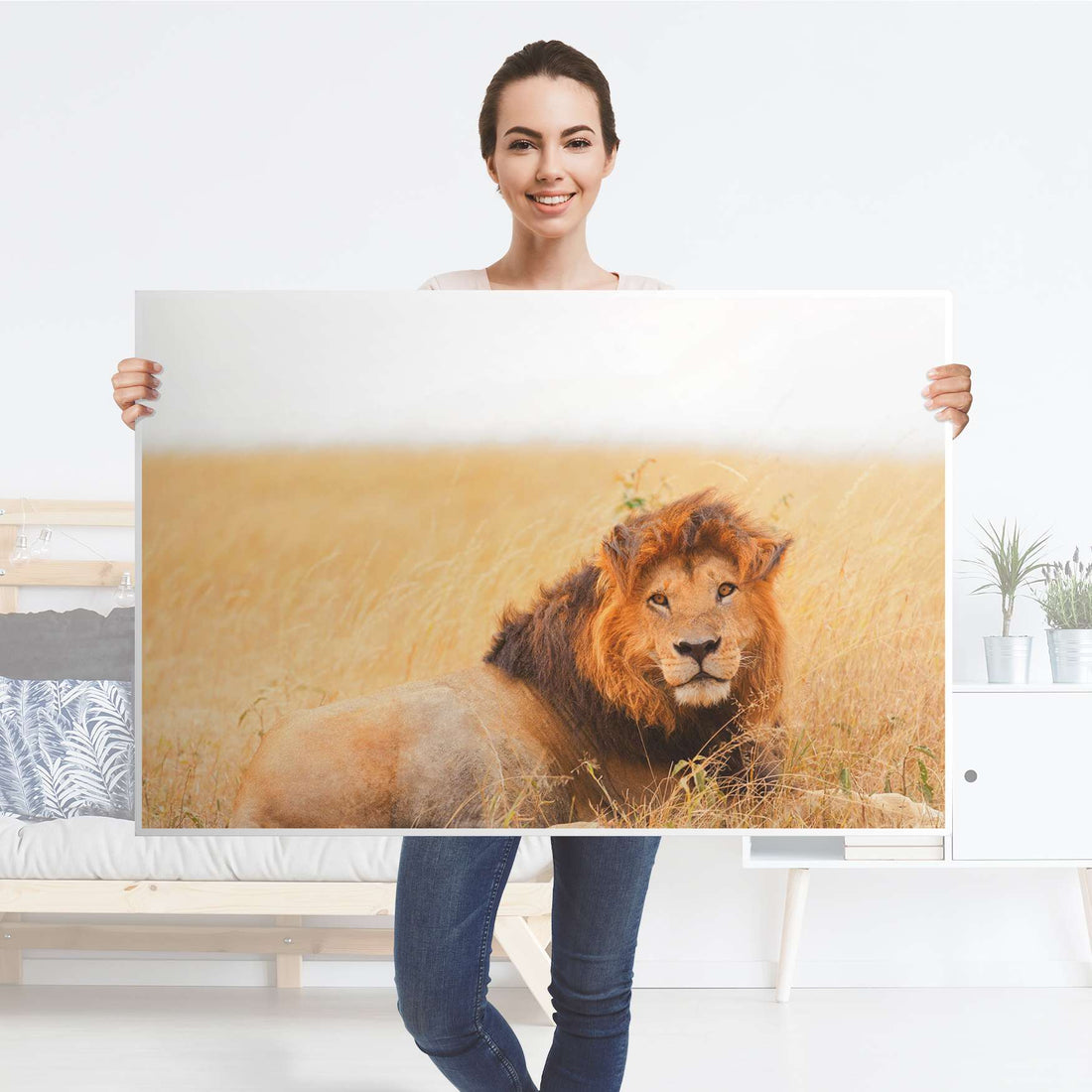 Klebefolie Lion King - IKEA Lack Tisch 118x78 cm - Folie