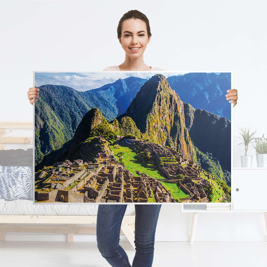 Klebefolie Machu Picchu - IKEA Lack Tisch 118x78 cm - Folie