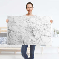 Klebefolie Marmor weiß - IKEA Lack Tisch 118x78 cm - Folie