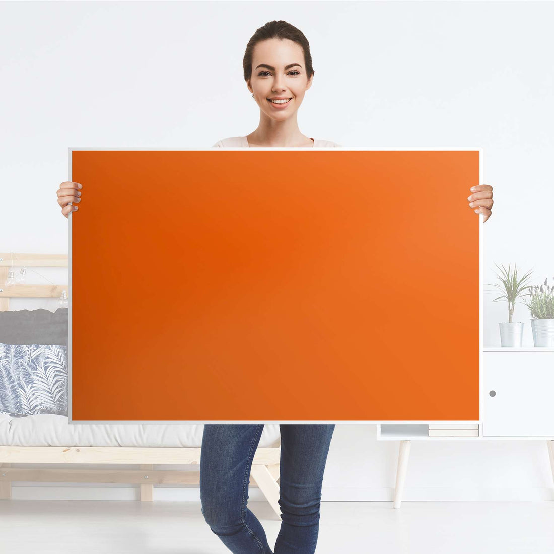 Klebefolie Orange Dark - IKEA Lack Tisch 118x78 cm - Folie