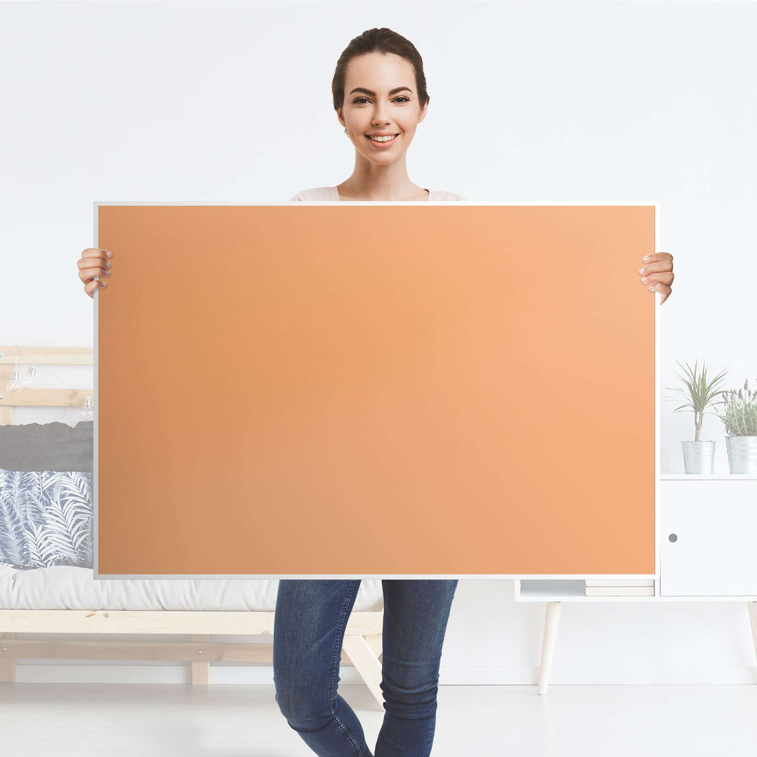 Klebefolie Orange Light - IKEA Lack Tisch 118x78 cm - Folie