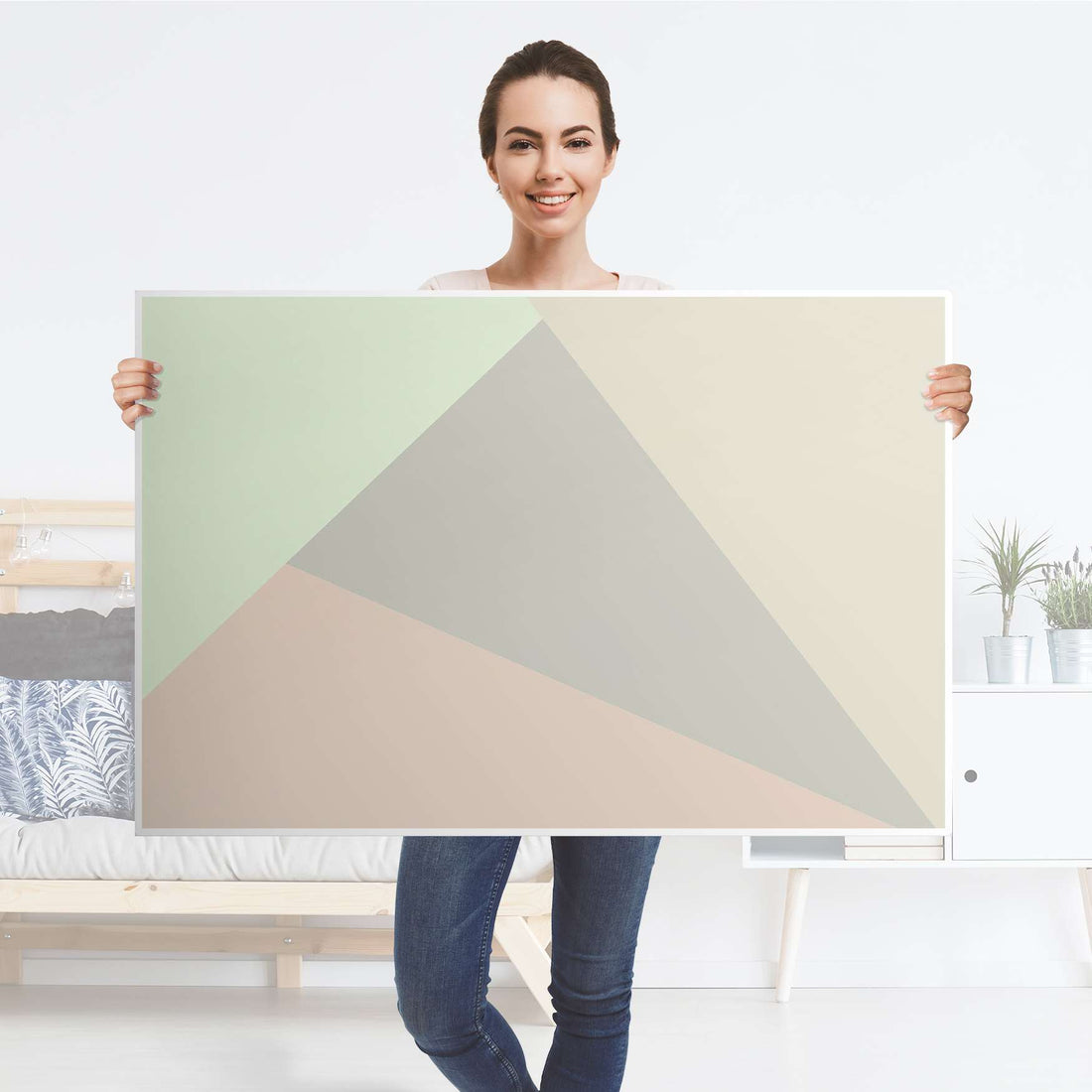 Klebefolie Pastell Geometrik - IKEA Lack Tisch 118x78 cm - Folie