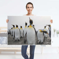 Klebefolie Penguin Family - IKEA Lack Tisch 118x78 cm - Folie