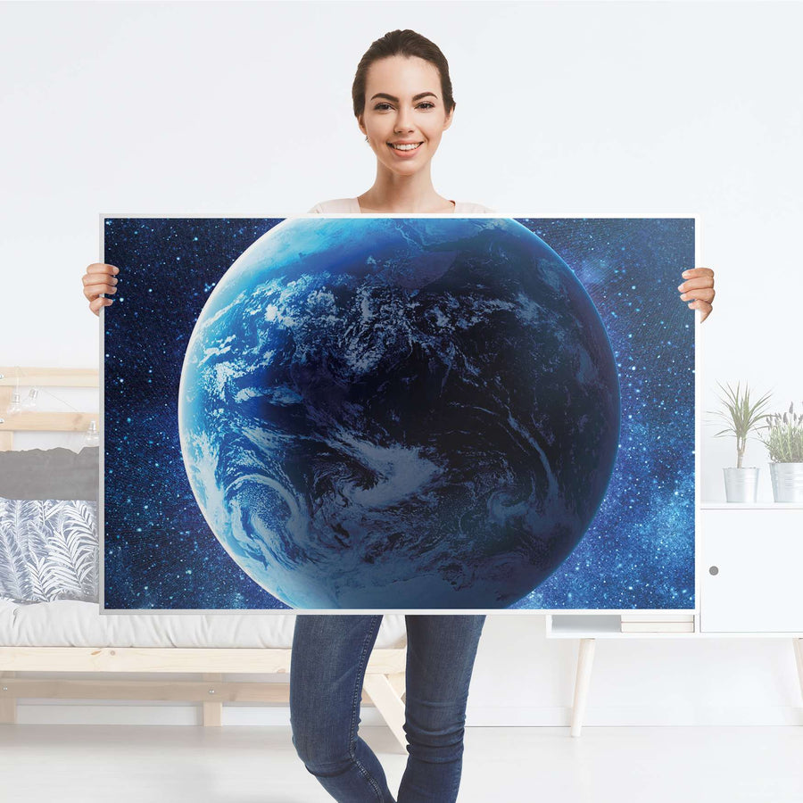 Klebefolie Planet Blue - IKEA Lack Tisch 118x78 cm - Folie