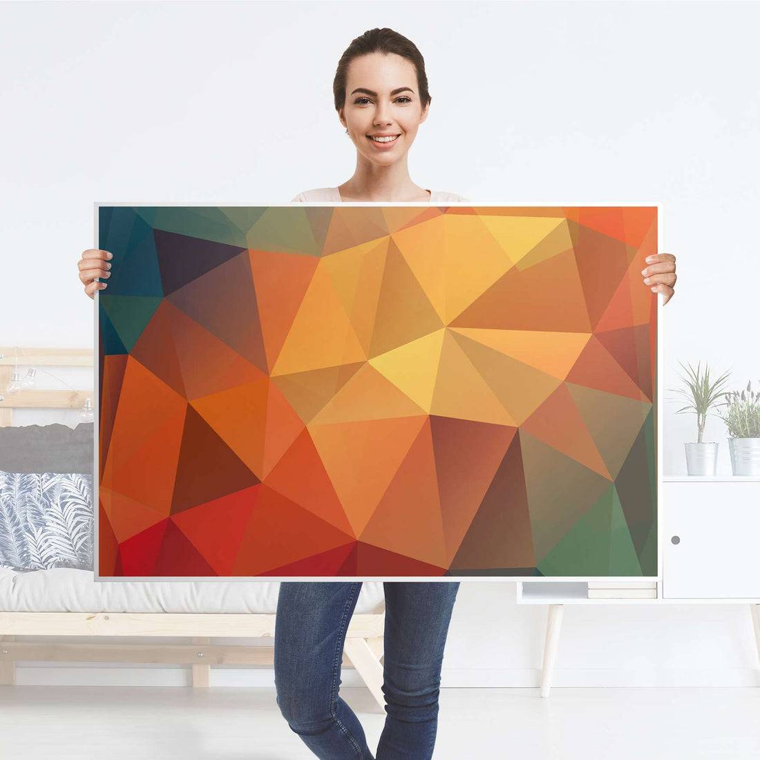 Klebefolie Polygon - IKEA Lack Tisch 118x78 cm - Folie