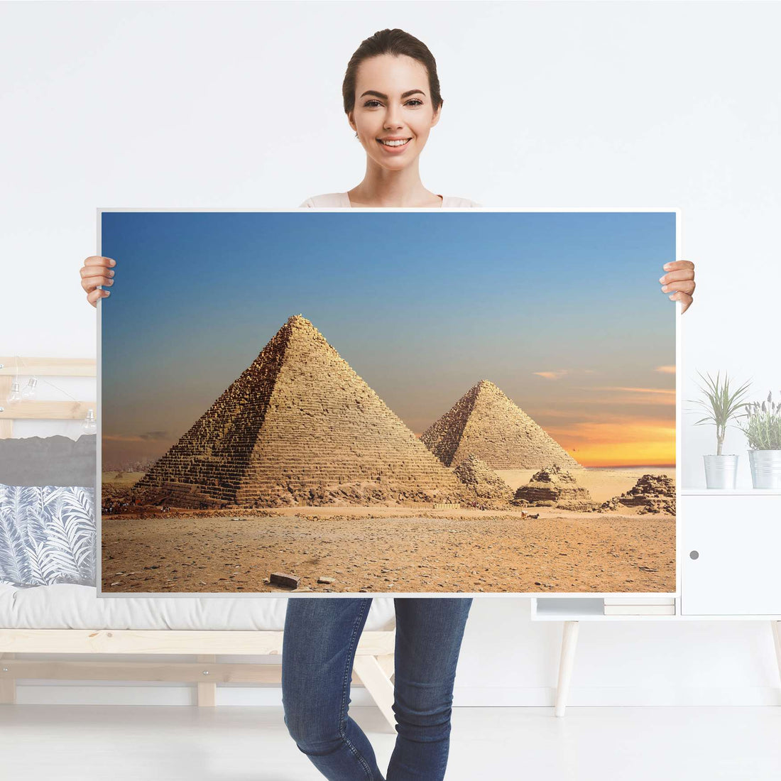 Klebefolie Pyramids - IKEA Lack Tisch 118x78 cm - Folie