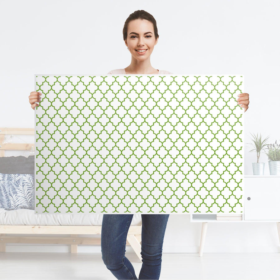 Klebefolie Retro Pattern - Grün - IKEA Lack Tisch 118x78 cm - Folie