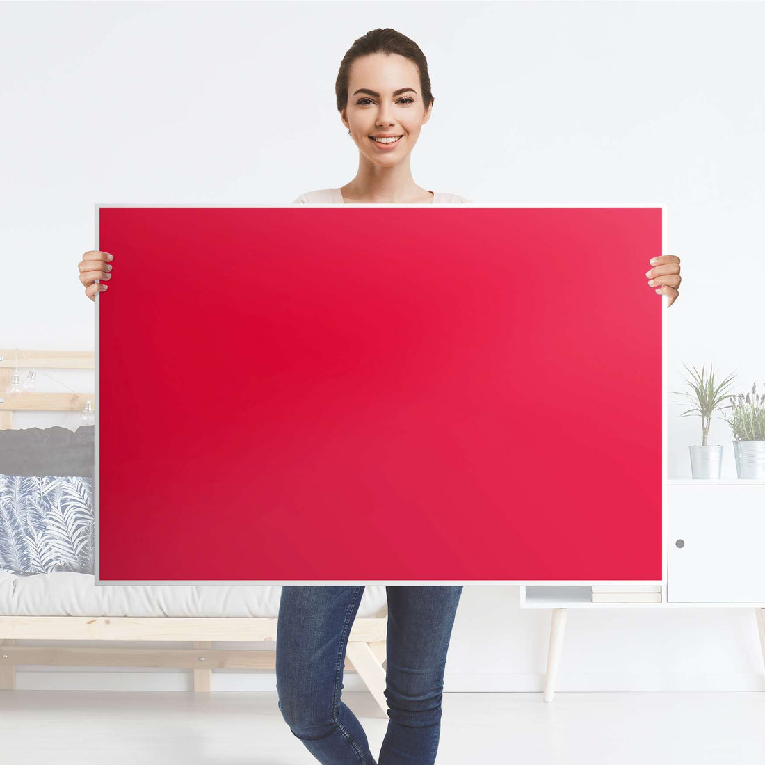 Klebefolie Rot Light - IKEA Lack Tisch 118x78 cm - Folie