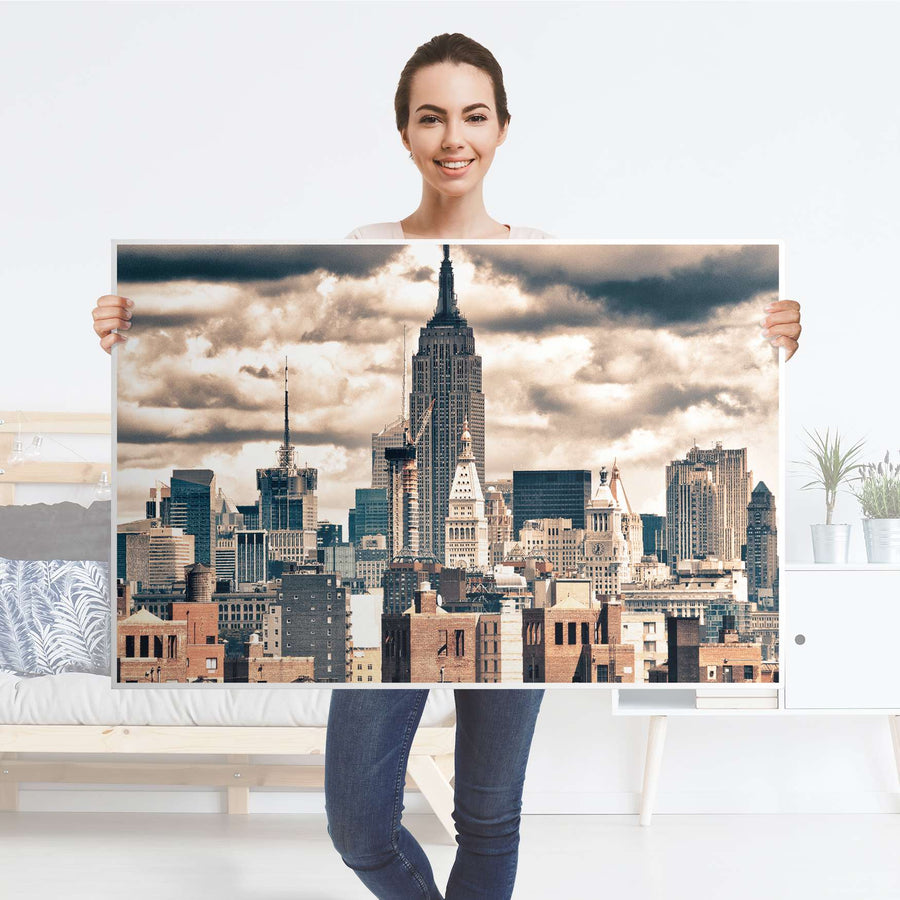 Klebefolie Skyline NYC - IKEA Lack Tisch 118x78 cm - Folie