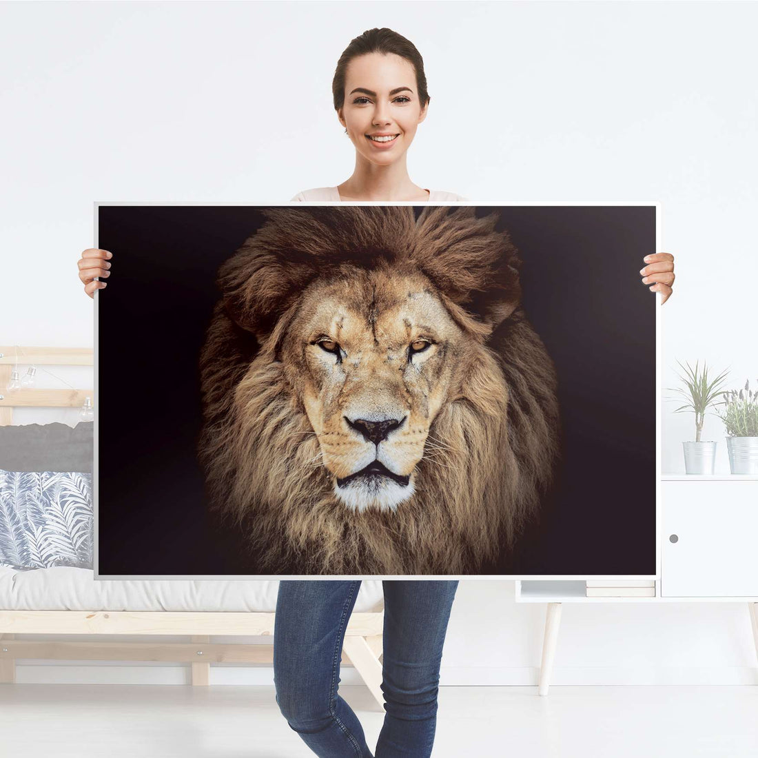 Klebefolie Wild Eyes - IKEA Lack Tisch 118x78 cm - Folie
