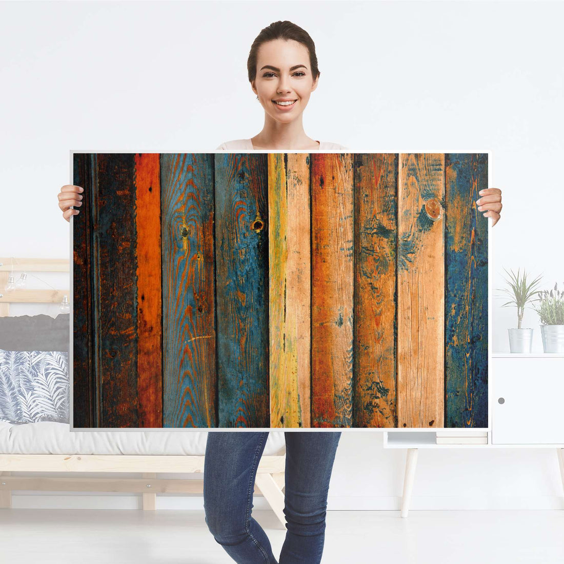 Klebefolie Wooden - IKEA Lack Tisch 118x78 cm - Folie