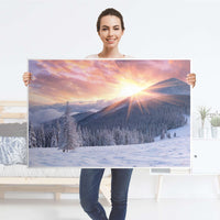 Klebefolie Zauberhafte Winterlandschaft - IKEA Lack Tisch 118x78 cm - Folie