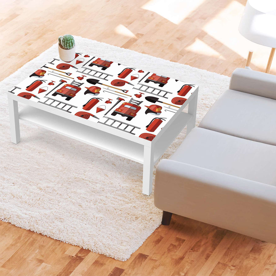 Klebefolie Firefighter - IKEA Lack Tisch 118x78 cm - Kinderzimmer