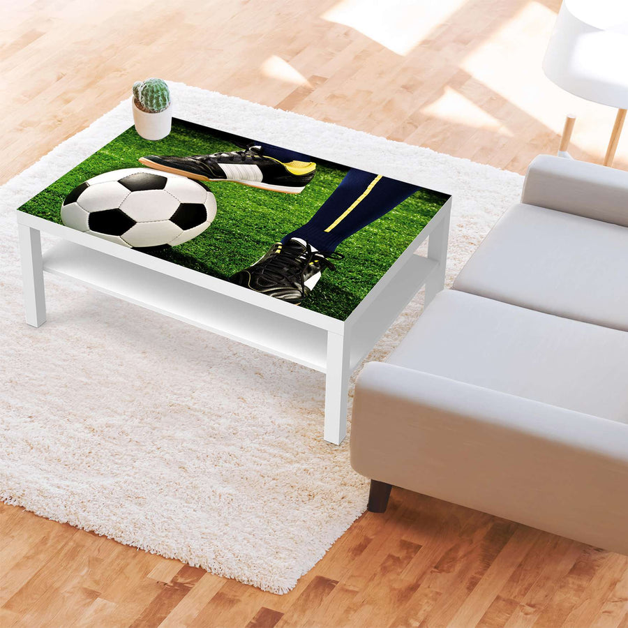 Klebefolie Fussballstar - IKEA Lack Tisch 118x78 cm - Kinderzimmer