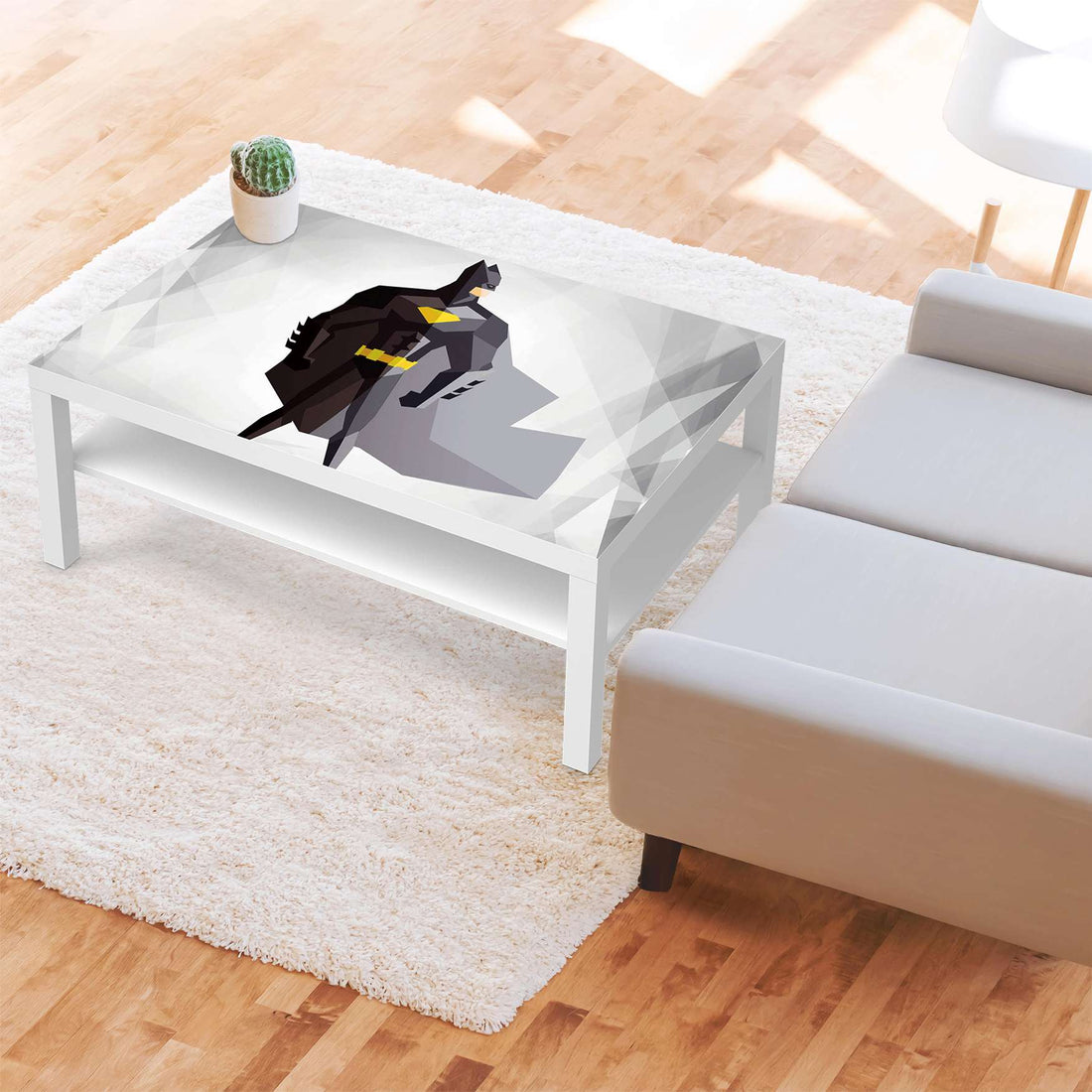 Klebefolie Mr. Black - IKEA Lack Tisch 118x78 cm - Kinderzimmer