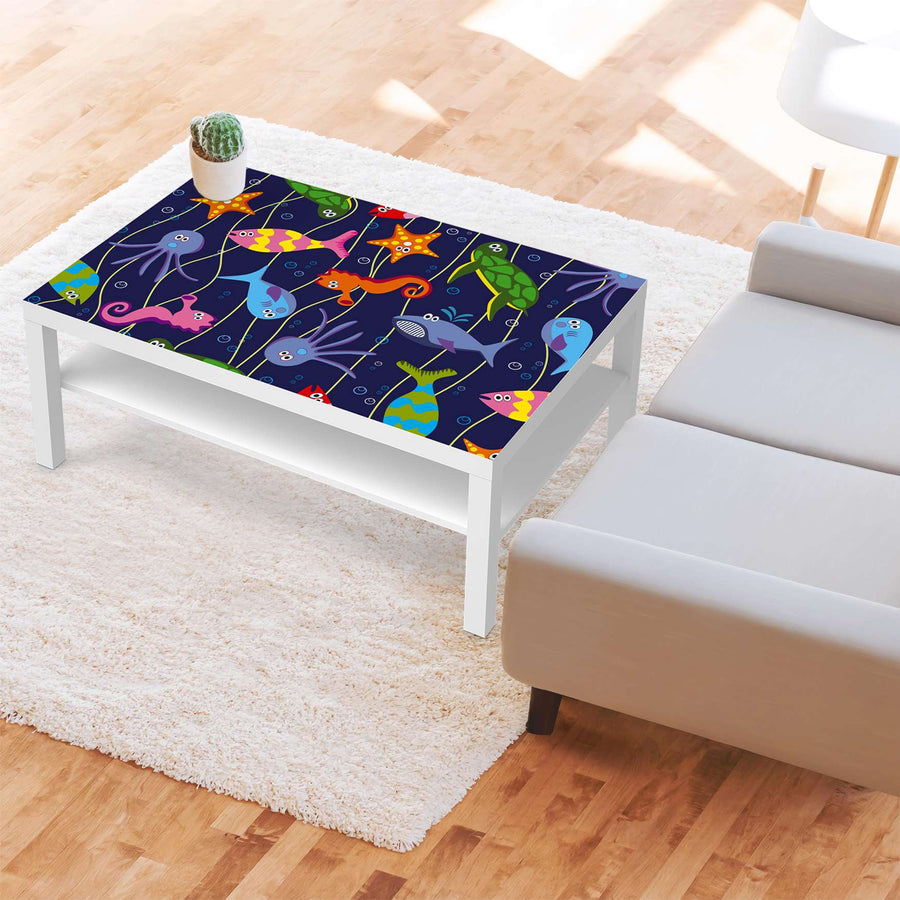 Klebefolie Underwater Life - IKEA Lack Tisch 118x78 cm - Kinderzimmer