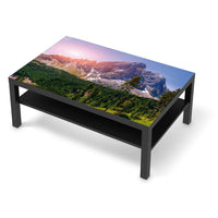 Klebefolie Alpenblick - IKEA Lack Tisch 118x78 cm - schwarz