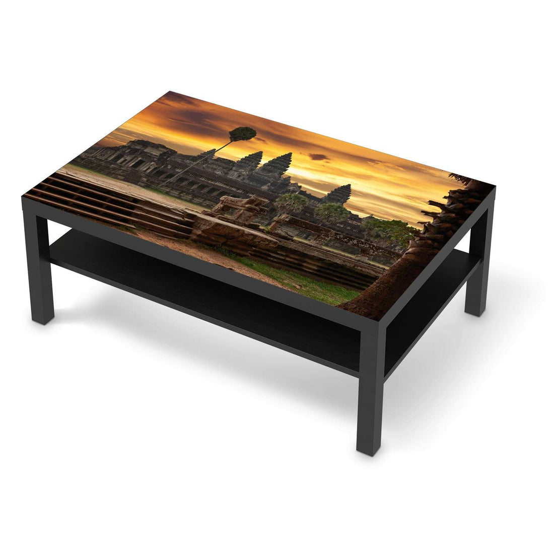 Klebefolie Angkor Wat - IKEA Lack Tisch 118x78 cm - schwarz