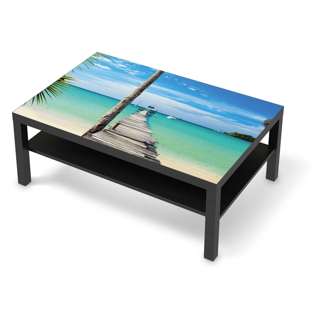 Klebefolie Blue Water - IKEA Lack Tisch 118x78 cm - schwarz