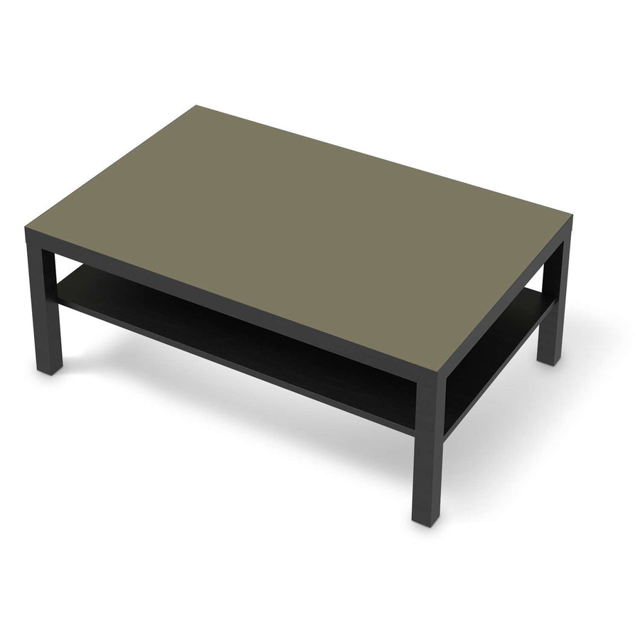Klebefolie Braungrau Light - IKEA Lack Tisch 118x78 cm - schwarz