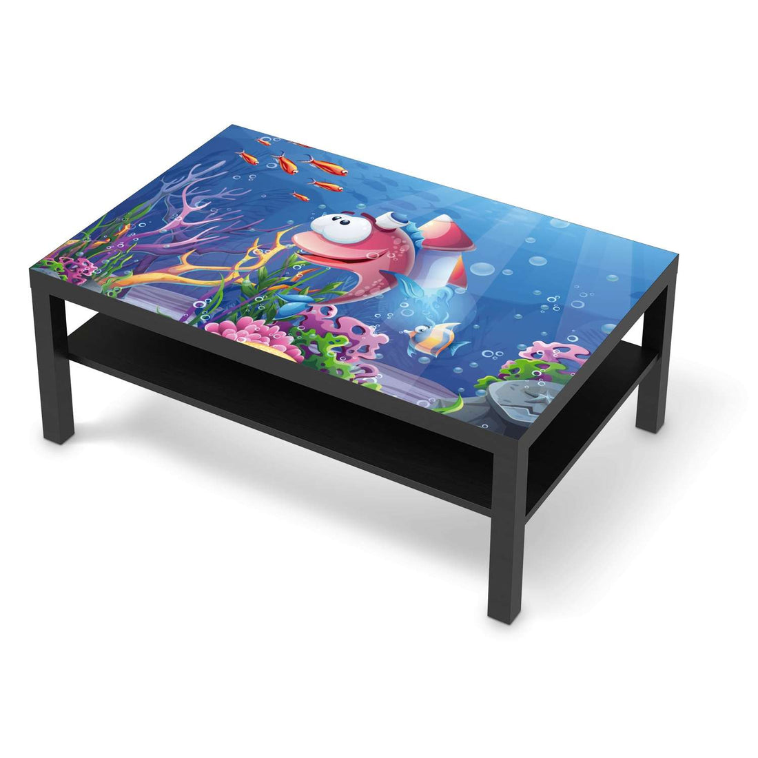 Klebefolie Bubbles - IKEA Lack Tisch 118x78 cm - schwarz