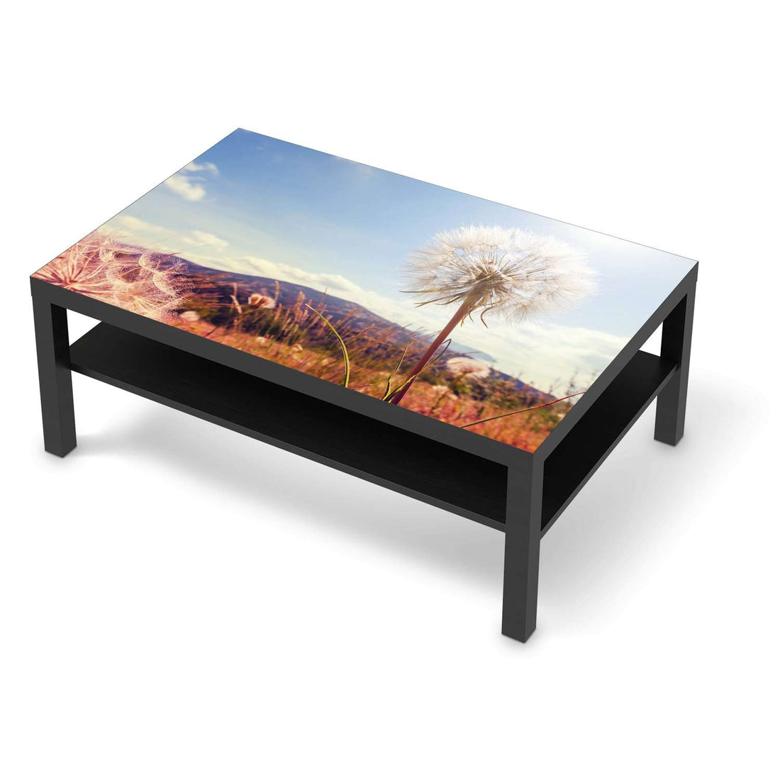 Klebefolie Dandelion - IKEA Lack Tisch 118x78 cm - schwarz