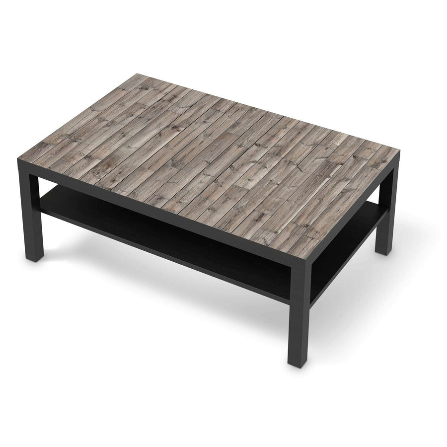 Klebefolie Dark washed - IKEA Lack Tisch 118x78 cm - schwarz