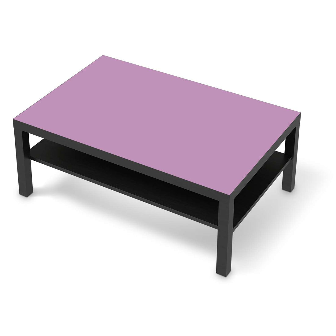 Klebefolie Flieder Light - IKEA Lack Tisch 118x78 cm - schwarz