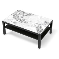 Klebefolie Florals Plain 2 - IKEA Lack Tisch 118x78 cm - schwarz