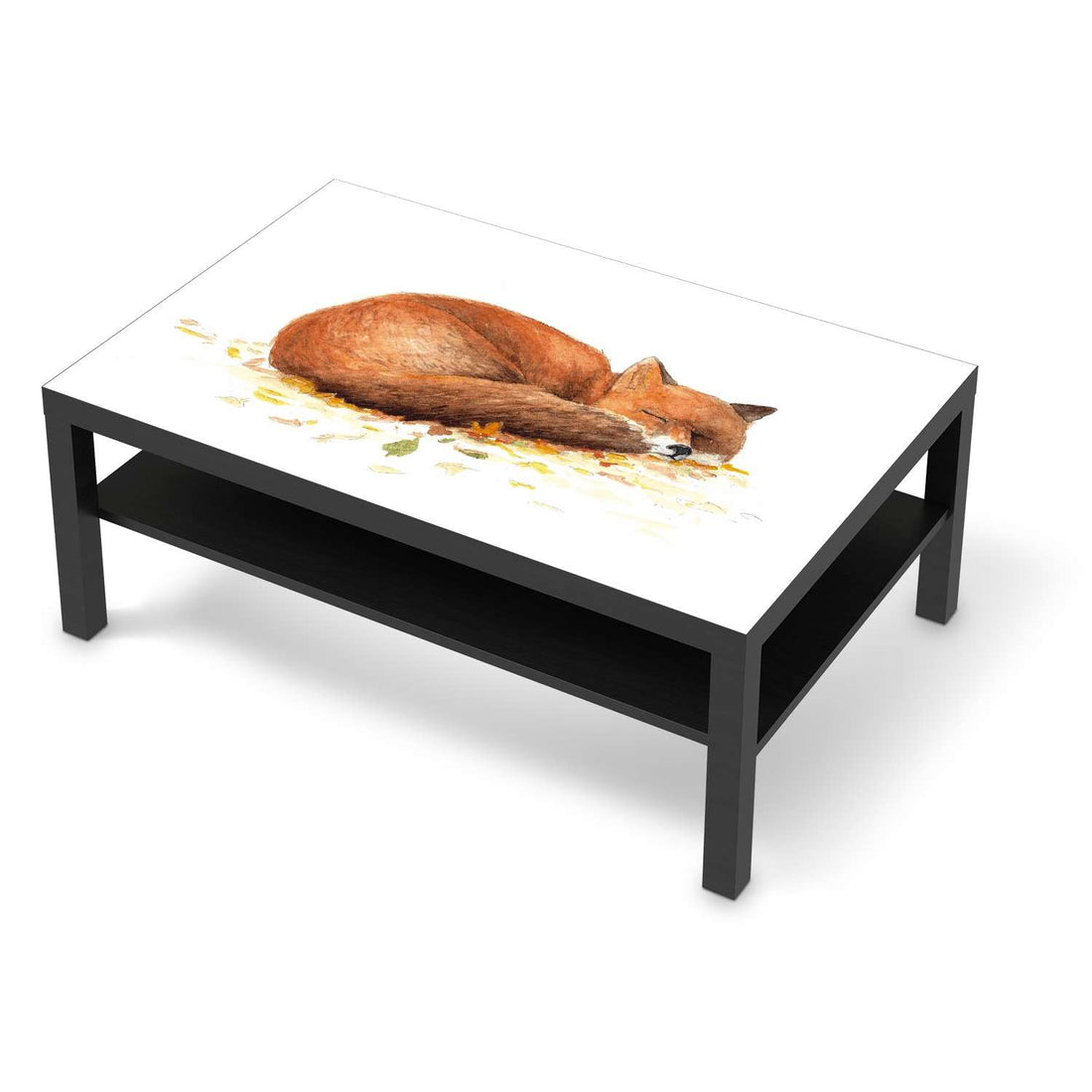 Klebefolie Fuchs - IKEA Lack Tisch 118x78 cm - schwarz