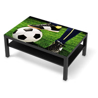 Klebefolie Fussballstar - IKEA Lack Tisch 118x78 cm - schwarz
