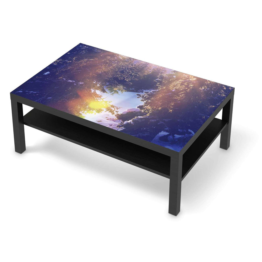 Klebefolie Lichtflut - IKEA Lack Tisch 118x78 cm - schwarz