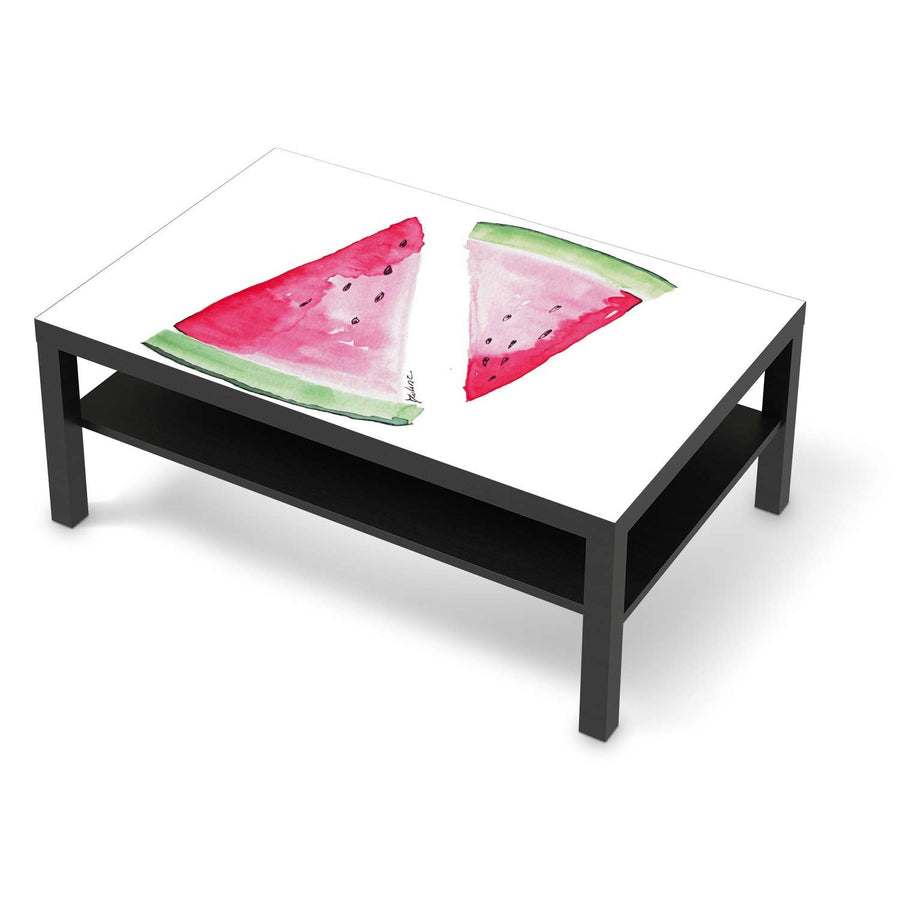 Klebefolie Melone - IKEA Lack Tisch 118x78 cm - schwarz