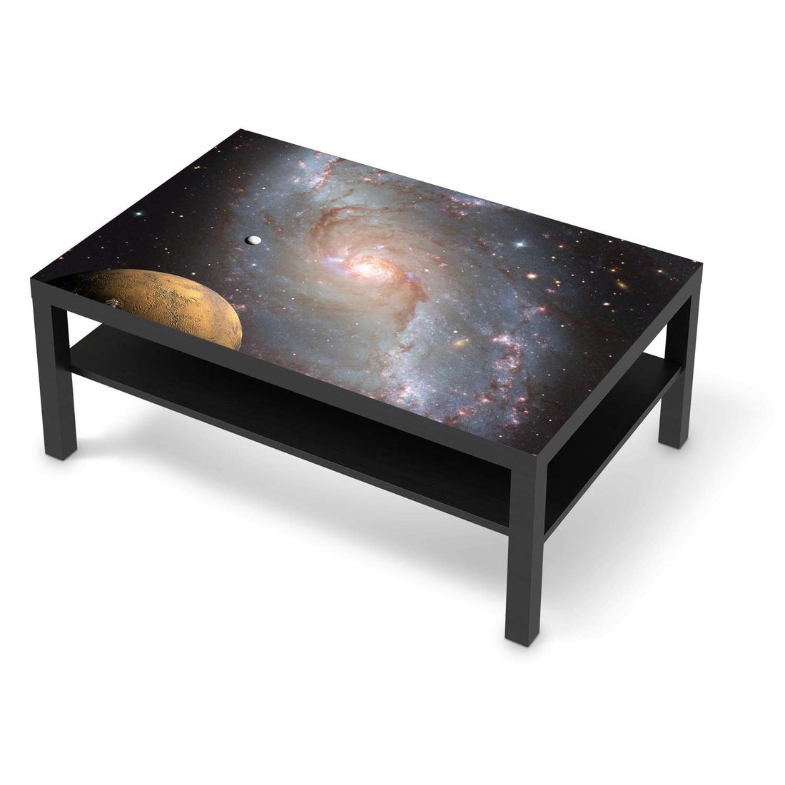Klebefolie Milky Way - IKEA Lack Tisch 118x78 cm - schwarz