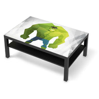 Klebefolie Mr. Green - IKEA Lack Tisch 118x78 cm - schwarz