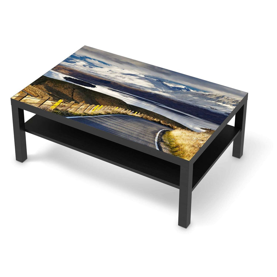 Klebefolie New Zealand - IKEA Lack Tisch 118x78 cm - schwarz