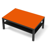Klebefolie Orange Dark - IKEA Lack Tisch 118x78 cm - schwarz