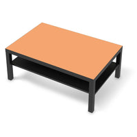 Klebefolie Orange Light - IKEA Lack Tisch 118x78 cm - schwarz