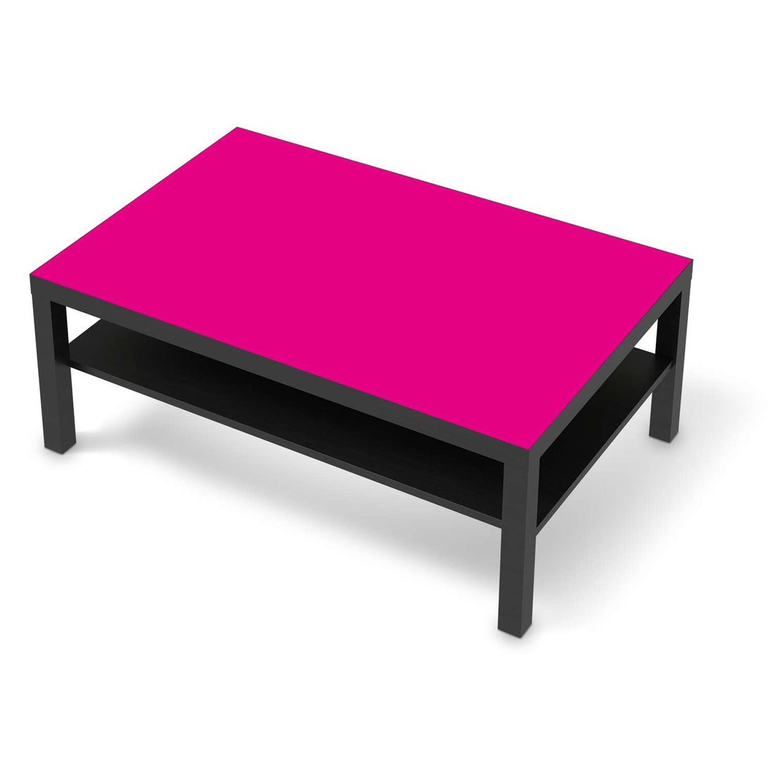 Klebefolie Pink Dark - IKEA Lack Tisch 118x78 cm - schwarz