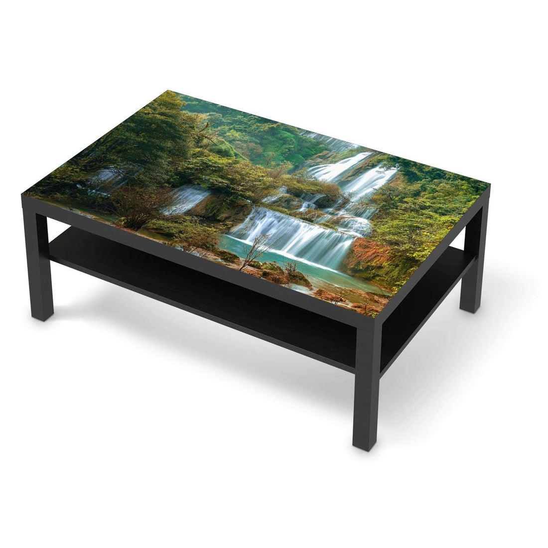 Klebefolie Rainforest - IKEA Lack Tisch 118x78 cm - schwarz