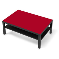 Klebefolie Rot Dark - IKEA Lack Tisch 118x78 cm - schwarz
