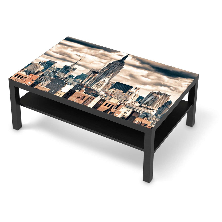 Klebefolie Skyline NYC - IKEA Lack Tisch 118x78 cm - schwarz
