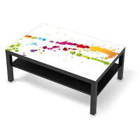 Klebefolie Splash 2 - IKEA Lack Tisch 118x78 cm - schwarz