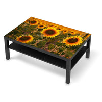 Klebefolie Sunflowers - IKEA Lack Tisch 118x78 cm - schwarz