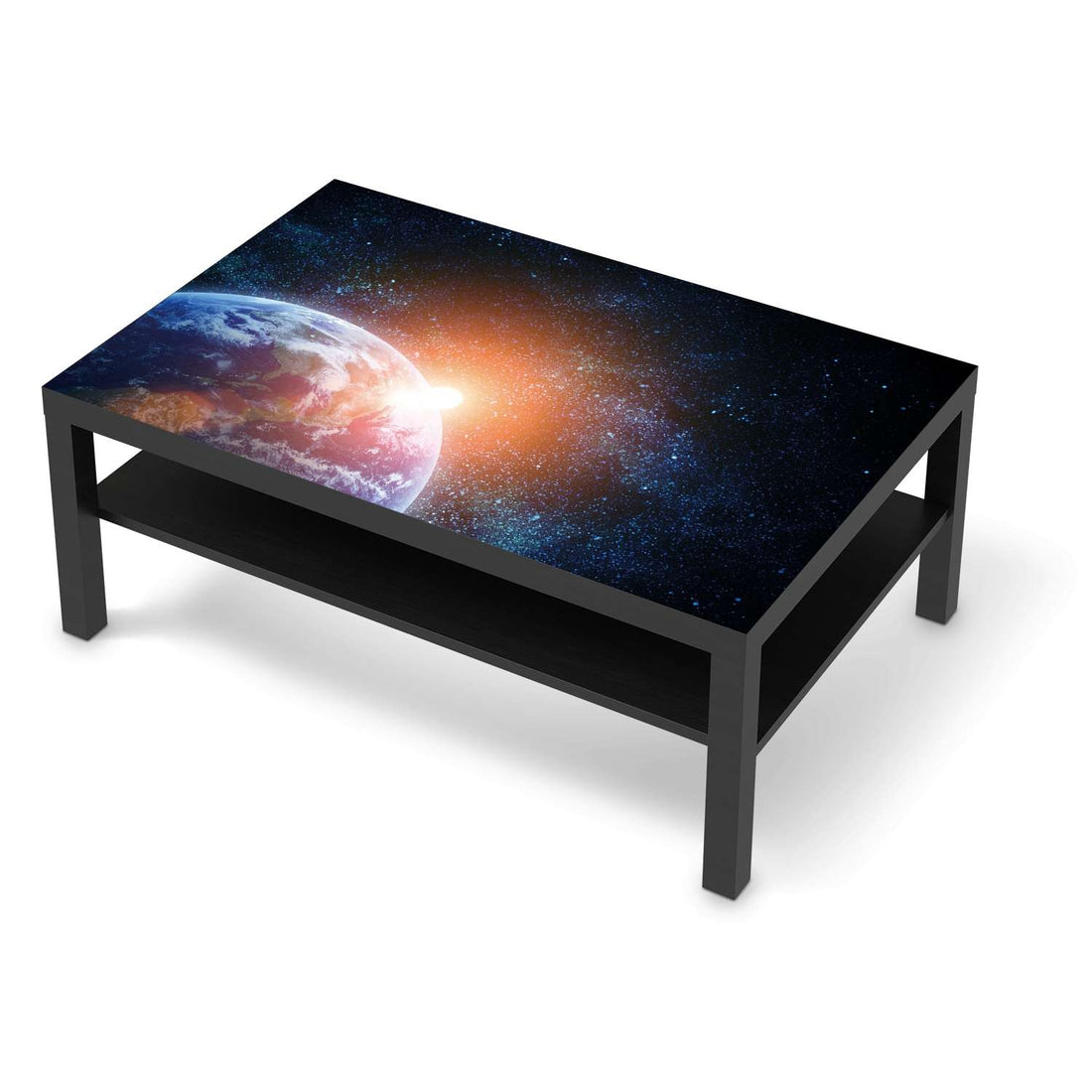 Klebefolie Sunrise - IKEA Lack Tisch 118x78 cm - schwarz