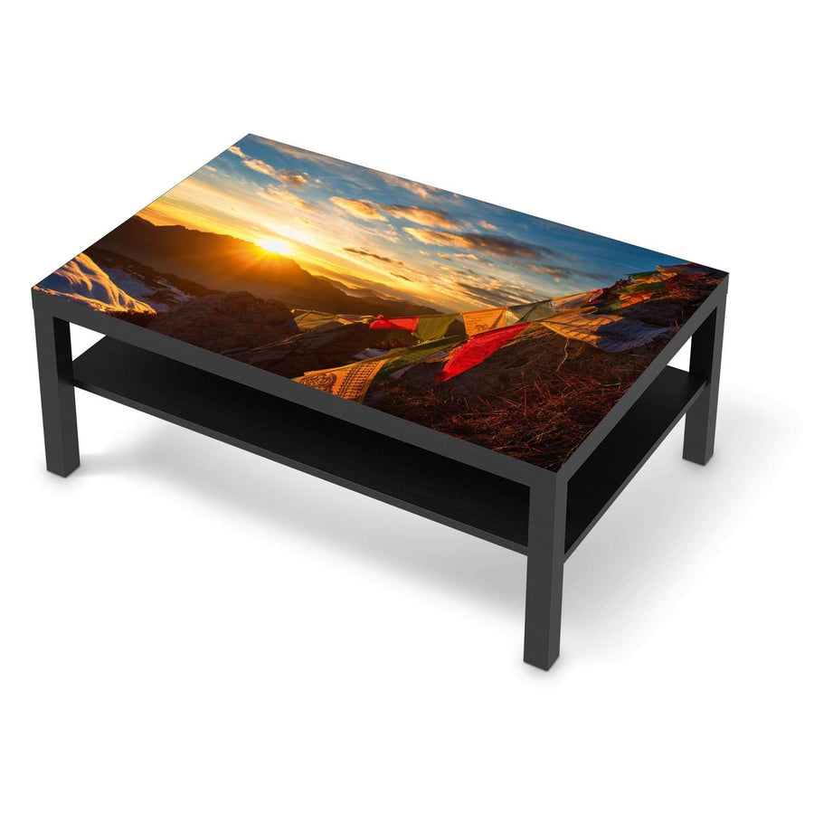 Klebefolie Tibet - IKEA Lack Tisch 118x78 cm - schwarz