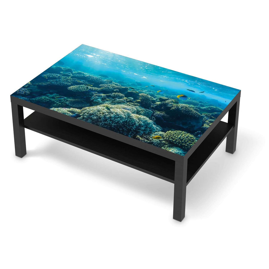 Klebefolie Underwater World - IKEA Lack Tisch 118x78 cm - schwarz