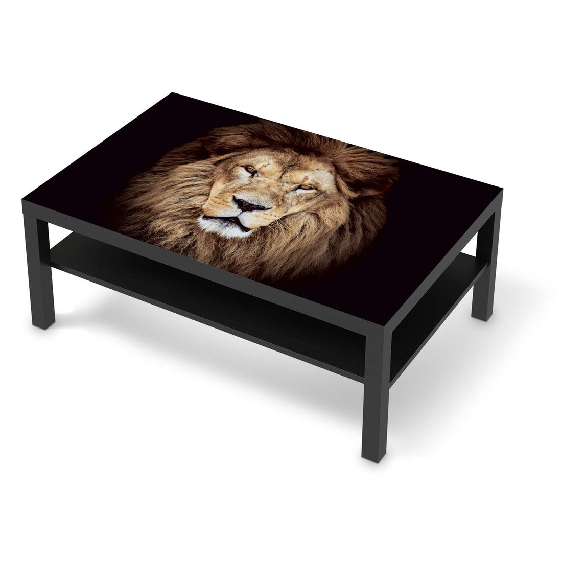 Klebefolie Wild Eyes - IKEA Lack Tisch 118x78 cm - schwarz